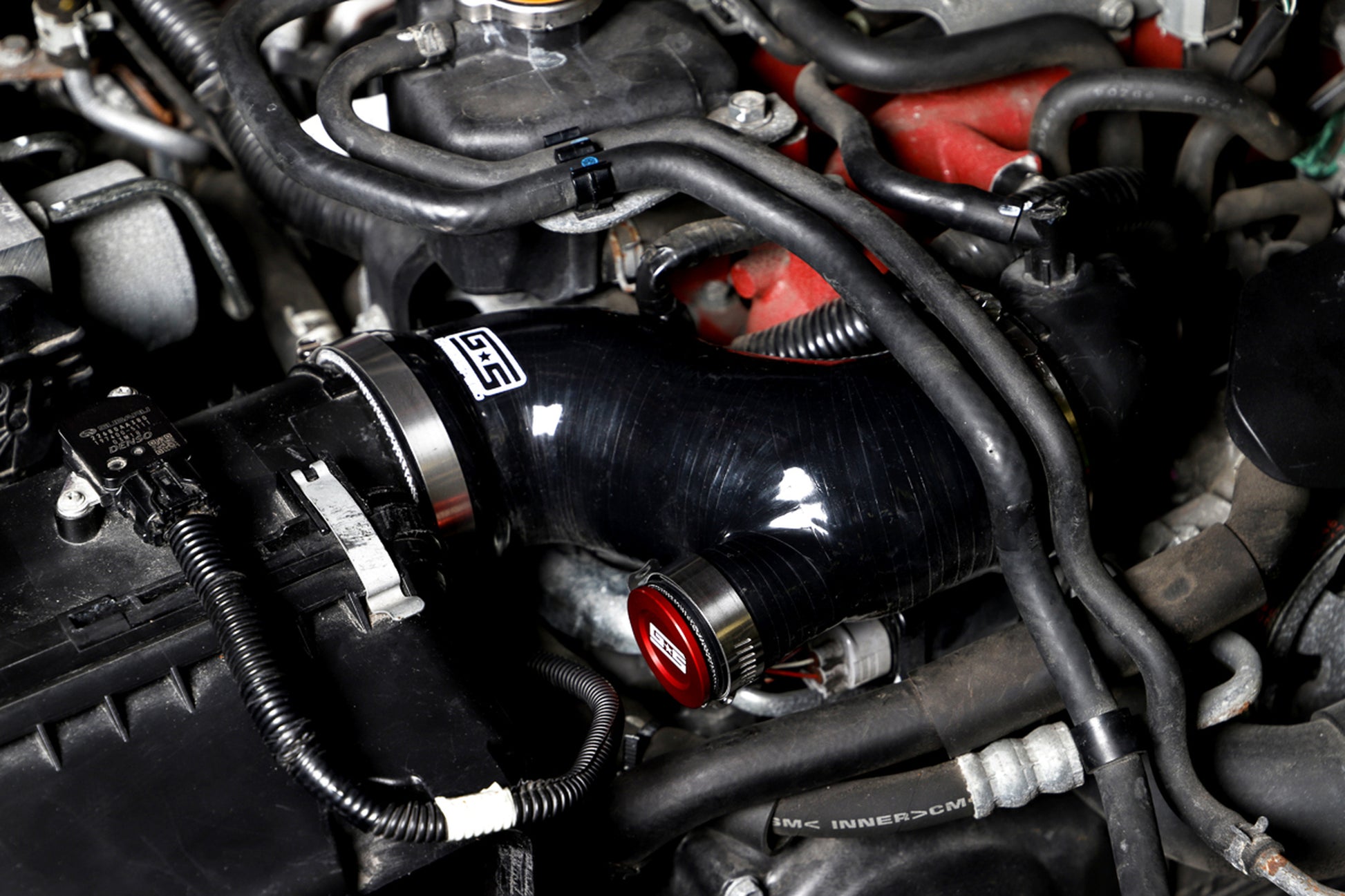 Grimmspeed 15-17 STI Post MAF Hose Kit - Black | 125013