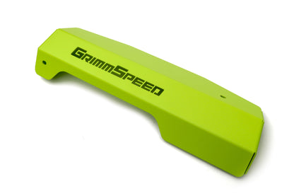 GrimmSpeed Pulley Cover - Neon Green Powdercoat Subaru WRX 2015+ | 099051
