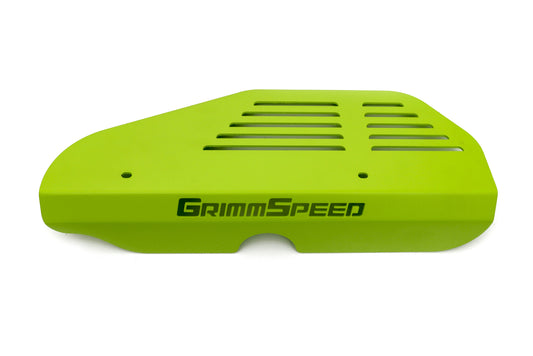 GrimmSpeed 02-14 WRX / 04-21 STI Alternator Cover Hi-Vis Neon Yellow | 099050