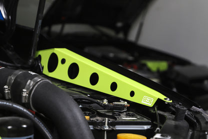 Grimmspeed 15-21 WRX /STI Fender Shroud Kit Hi-Vis Neon Yellow | 096057