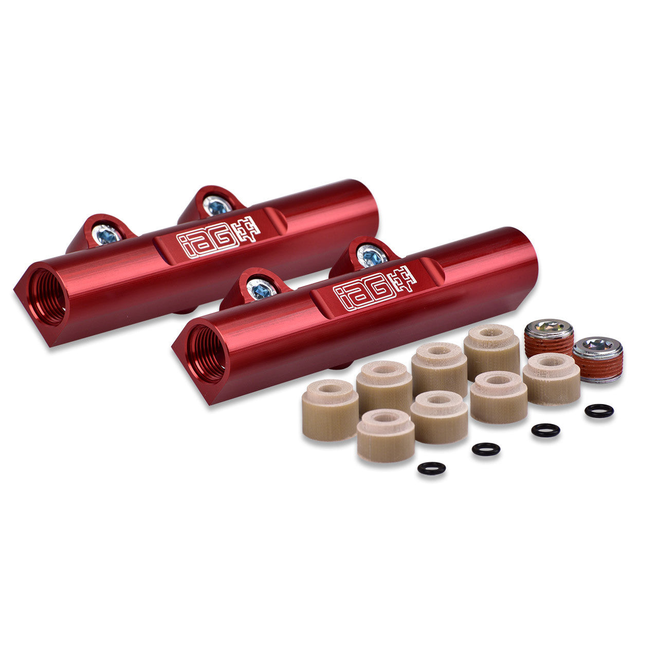 IAG 08-14 WRX, 08-21 STI PTFE Fuel System Kit w/ ID Injectors, Aeromotive FPR, IAG Fuel Rails | IAG-AFD-2310RD