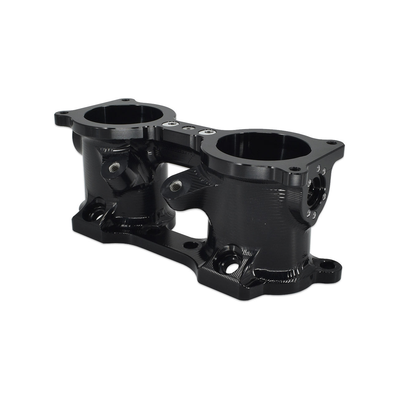 IAG Performance 06-14 WRX / 07-21 STI / 07-12 LGT / 09-13 FXT V3 Black Top Feed TGV Housings with Butterfly Pass Thru | IAG-AFD-3050BK