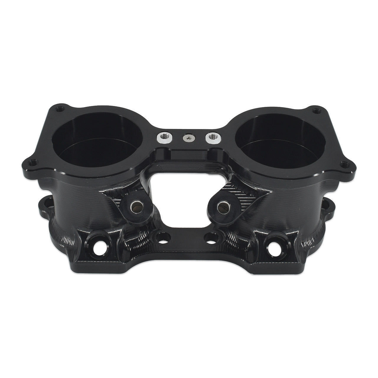 IAG Performance 06-14 WRX / 07-21 STI / 07-12 LGT / 09-13 FXT V3 Black Top Feed TGV Housings with Butterfly Pass Thru | IAG-AFD-3050BK