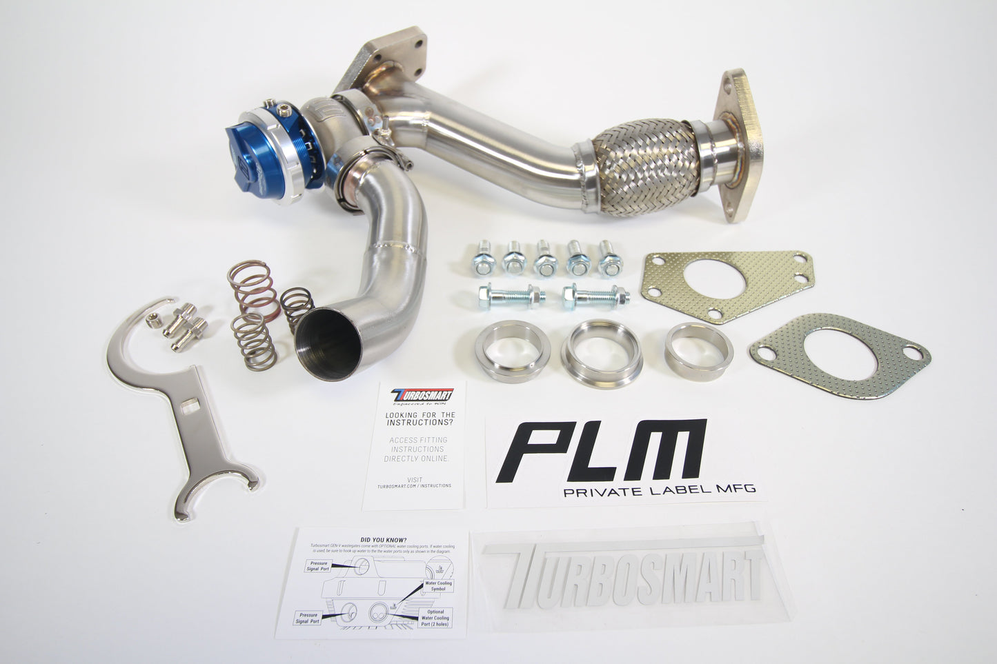 PLM Power Driven EWG Up Pipe with Turbosmart WG40 Gen V Wastegate Subaru WRX 2002-2014 / STI 2004-2020 / Baja Turbo 2004-2006 / Forester XT 2004-2013 / Legacy GT 2005-2009 / Turbo 1991-1994 / Outback XT 2005-2009 | PLM-SUB-UP-PIPE-EWG-38MM-TS-WG-PARENT