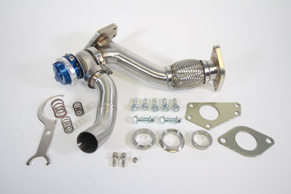 PLM Power Driven EWG Up Pipe with Turbosmart WG40 Gen V Wastegate Subaru WRX 2002-2014 / STI 2004-2020 / Baja Turbo 2004-2006 / Forester XT 2004-2013 / Legacy GT 2005-2009 / Turbo 1991-1994 / Outback XT 2005-2009 | PLM-SUB-UP-PIPE-EWG-38MM-TS-WG-PARENT