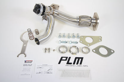 PLM Power Driven EWG Up Pipe with Turbosmart WG40 Gen V Wastegate Subaru WRX 2002-2014 / STI 2004-2020 / Baja Turbo 2004-2006 / Forester XT 2004-2013 / Legacy GT 2005-2009 / Turbo 1991-1994 / Outback XT 2005-2009 | PLM-SUB-UP-PIPE-EWG-38MM-TS-WG-PARENT