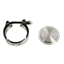 PLM Block Off Flange & V-Band Clamp For Tial 38mm MVR Wastegate EWG Universal | PLM-BO-FLANGE-38MM-V-BAND-CLAMP