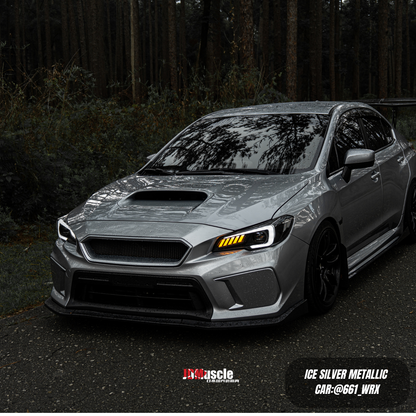 JDMuscle 2018-21 WRX/STI Grille V2 | Paint Matched / Gloss Black | CS Style | ABS