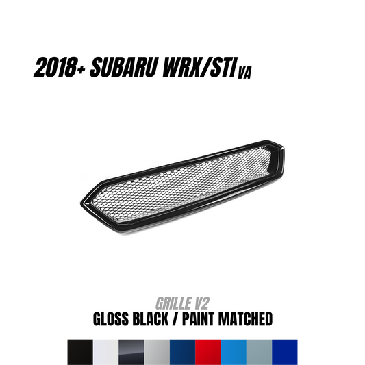 JDMuscle 2018-21 WRX/STI Grille V2 | Paint Matched / Gloss Black | CS Style | ABS