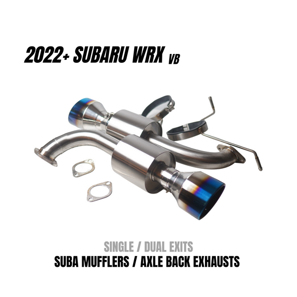 JDMuscle 202223 WRX Suba Mufflers / Axle Back Exhausts (Dual Exits