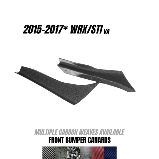 JDMuscle Tanso Carbon Fiber Canards V1 for 15-2017 Subaru WRX/STI w/ stock bumper