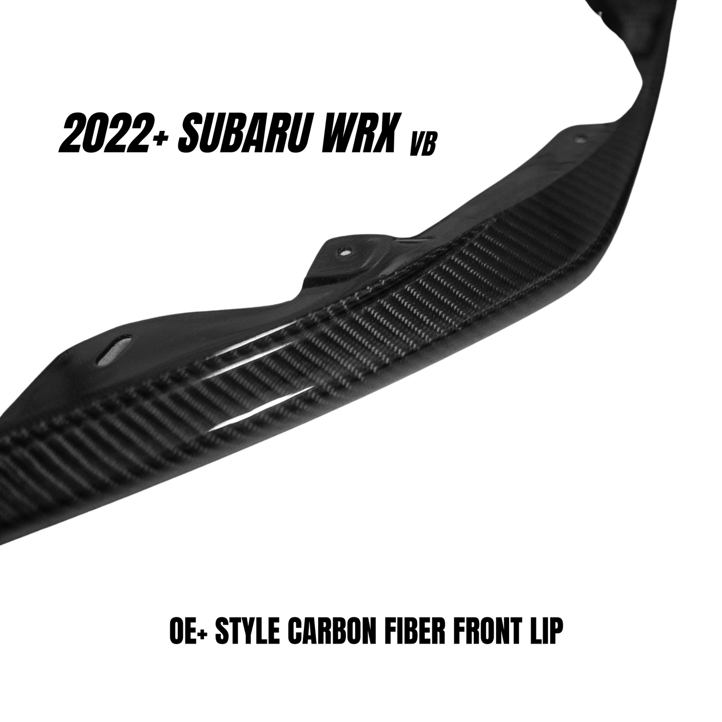 JDMuscle 2022-24 WRX Tanso Carbon Fiber Front Lip OE+ Style
