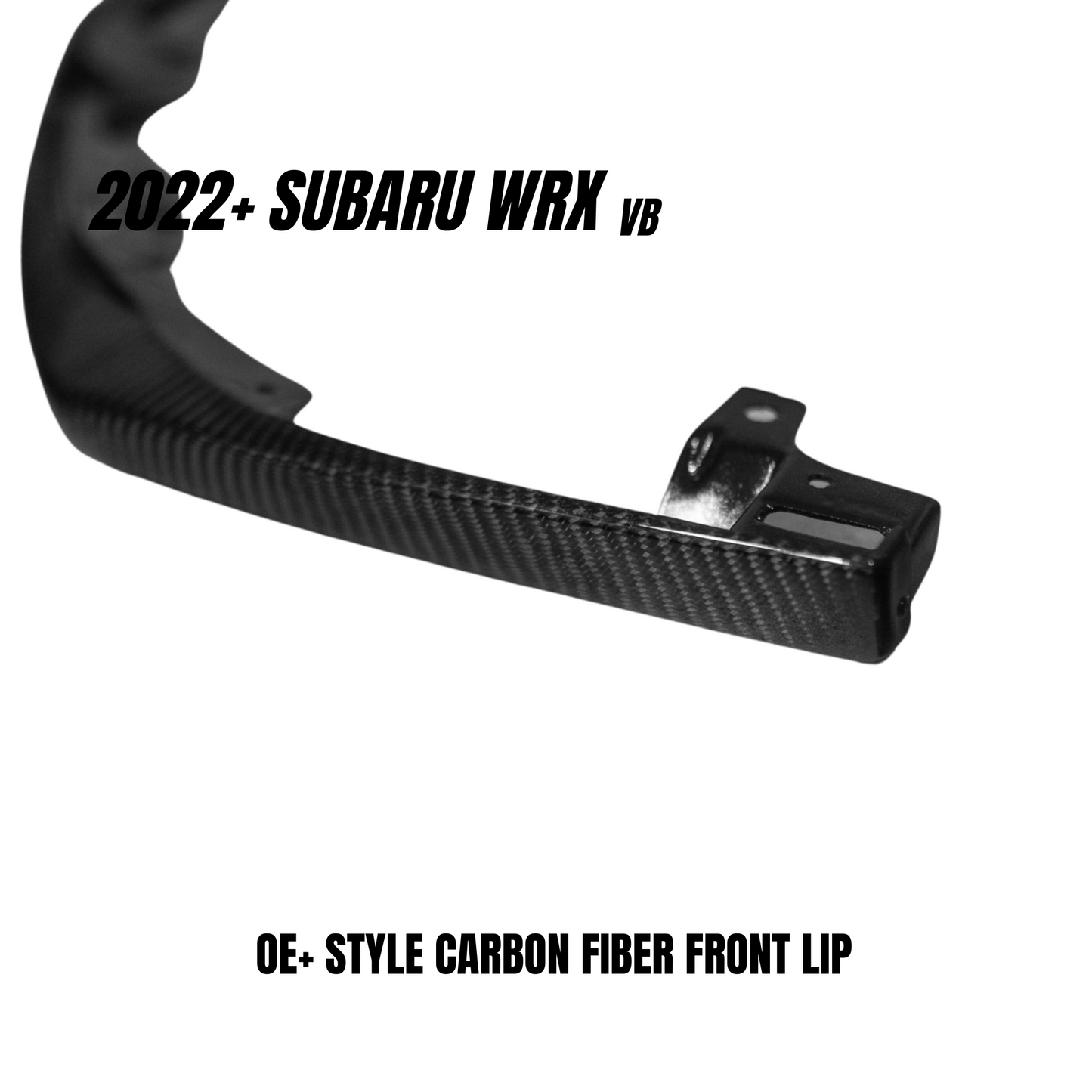 JDMuscle 22-24 WRX Tanso Carbon Fiber Front Lip OE+ Style