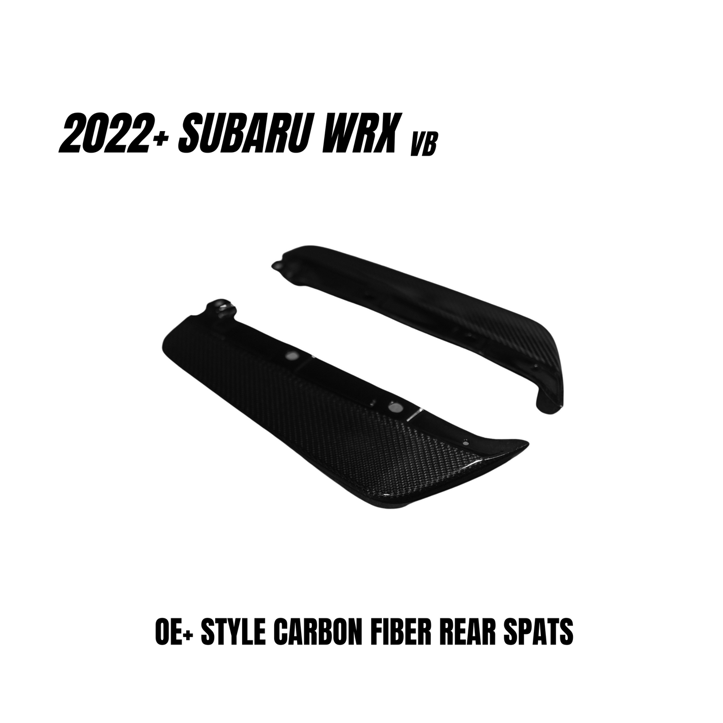 JDMuscle 2022-24 WRX Carbon Fiber Rear Spats OE+ Style