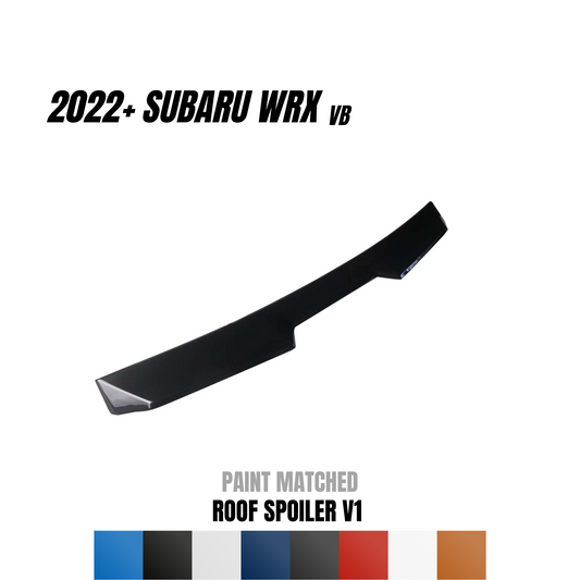 JDMuscle 22-24 WRX Roof Spoiler V1 | Paint Matched / Gloss Black / ABS