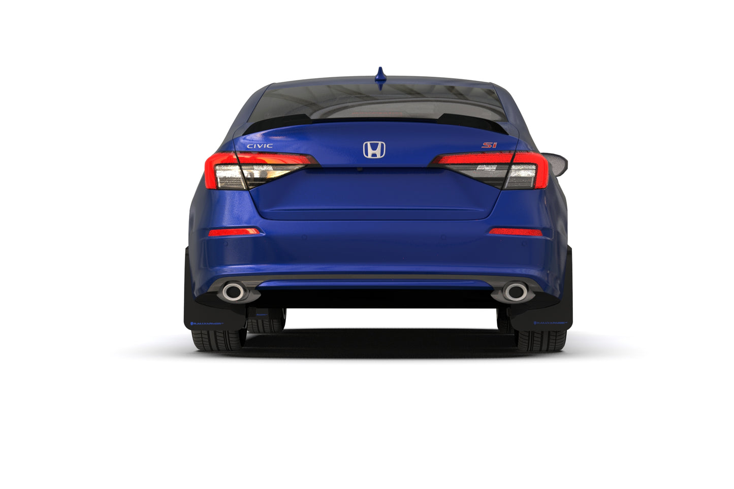 Rally Armor 2022 Honda Civic | Incl. Si/Sport/Touring UR Red Mud Flap w/ White Logo | MF90-UR-RD/WH