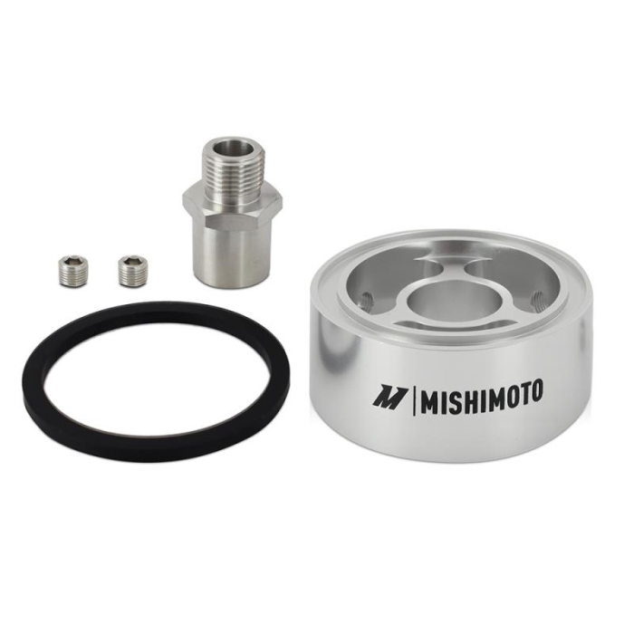 Mishimoto Oil Filter Spacer 32mm M20 x 1.5 Thread - Silver | MMOC-SPC32-M20SL