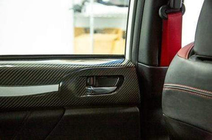 OLM LE Dry Carbon Rear Door Trim Upper Panels Subaru WRX / STI 2015-2021 | A.70110.1