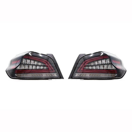 OLM Spec CR Sequential LED Tail Lights Clear Lens with Black Base Subaru WRX 2015-2021 / WRX STI 2015-2021 | A.70038.1