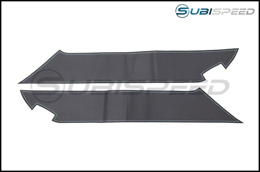OLM Leather Look Kick Guard Protection Set with Silver Stitching Sicon FR-S 2013+ / Subaru BRZ 2013+ / Toyota 86 2013+ | A.70056.4