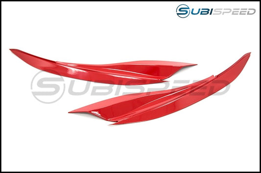 OLM Version 2 Paint Matched Headlight Eyebrows - 15+ WRX / STI - M7Y (Pure Red) | 15WRXEYV2M7Y