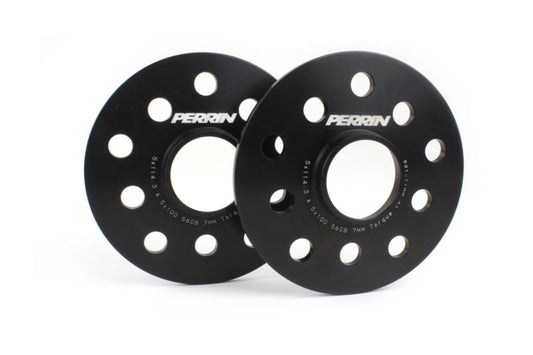Perrin 15-22 WRX/ 05-21 STI/ 15-22 Outback/ 15-22 Legacy/ 19-22 Forester 7mm Wheel Spacers Black | PSP-WHL-107BK