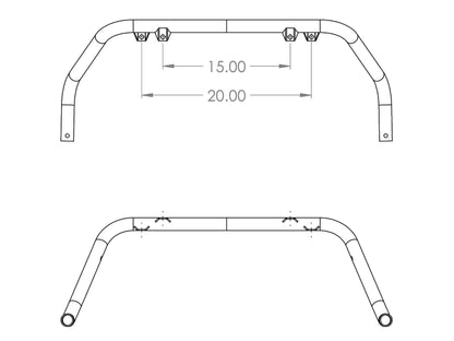 Rally Innovations Light Bar 2009-2013 Subaru Forester (SH) | SU-SHA-RLB-01