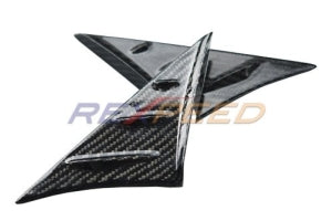 Rexpeed V1 Carbon Fiber Anti-Buffeting Wind Deflectors Gloss Finish Toyota Supra 2020-21 | TS21