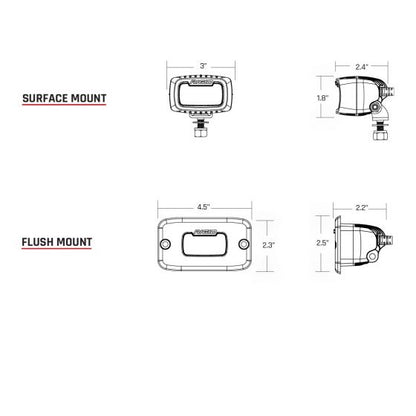 Rigid Industries SRM Diffused Back Up Light Kit Universal | 980003