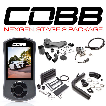 Cobb 15-21 Subaru WRX NexGen Stage 2 Redline Carbon Fiber Power Package - Black | SUB004NG2W-BK-RED