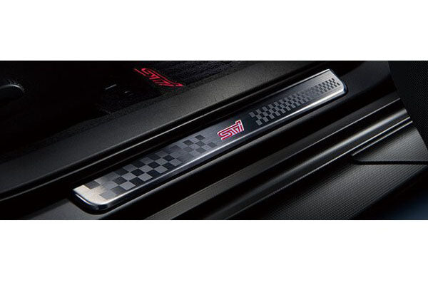 Subaru OEM 22-24 WRX LED Side Sill Plates with Logo | E1017VC210