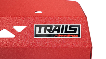 TRAILS by GrimmSpeed Pulley Cover RED - Subaru 20+ Outback N/A | TBG114020.2