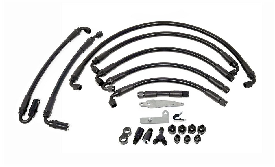 Torque Solution 08-21 STI / 08-14 WRX PTFE Fuel Line Kit w/ Flex Fuel | TS-SU-6FLK-AM-P-08-FF