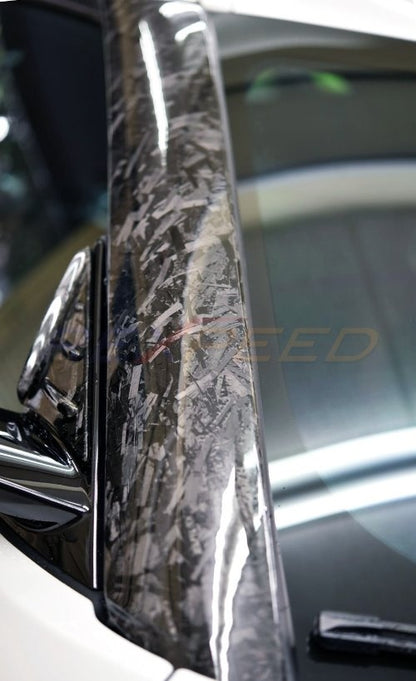 Rexpeed 2020+ Supra GR Forged Carbon Exterior A Pillar Cover (Gloss) | TS31FC