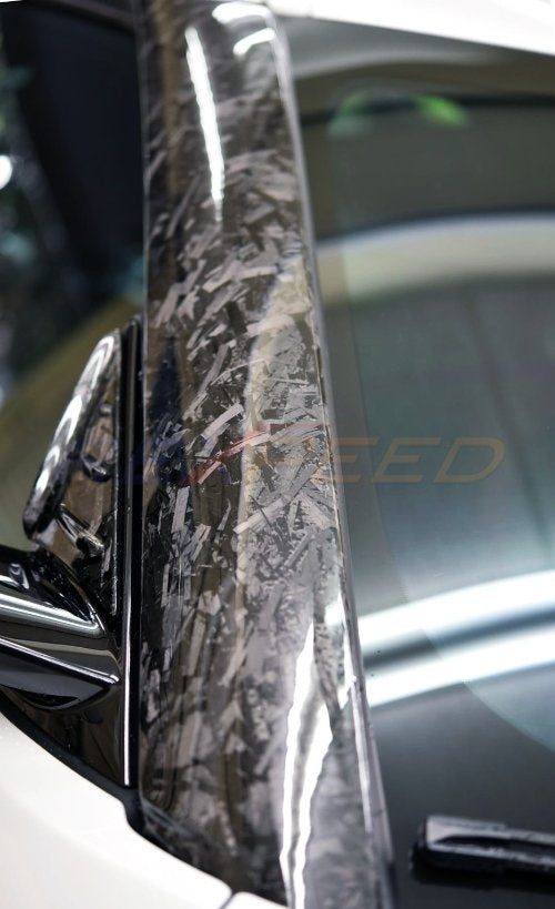 Rexpeed 2020+ Supra GR Forged Carbon Exterior A Pillar Cover (Matte) | TS31FCM