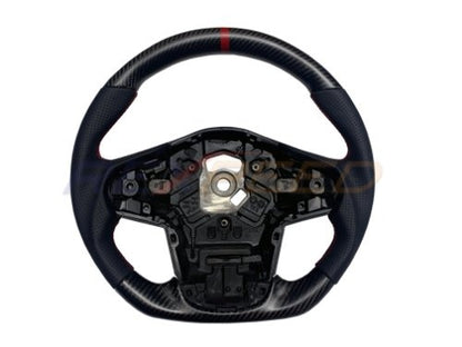 Rexpeed 2020+ Supra GR Carbon Fiber BLACK Leather Steering Wheel (Gloss) | TS47