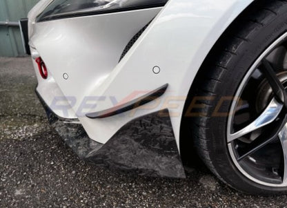 Rexpeed 2020+ Supra GR V2 Forged Carbon Front Canards (Gloss) | TS54FC