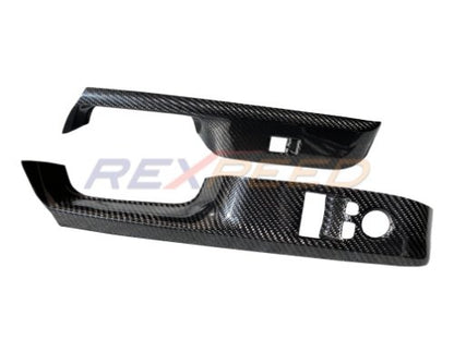 Rexpeed 2020+ Supra GR Dry Carbon Window Switch Panel Cover (2pcs) Matte | TS61M