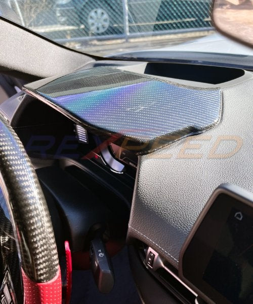 Rexpeed 2020+ Supra GR Dry Carbon Cluster Cover-LHD Only (Gloss) | TS62