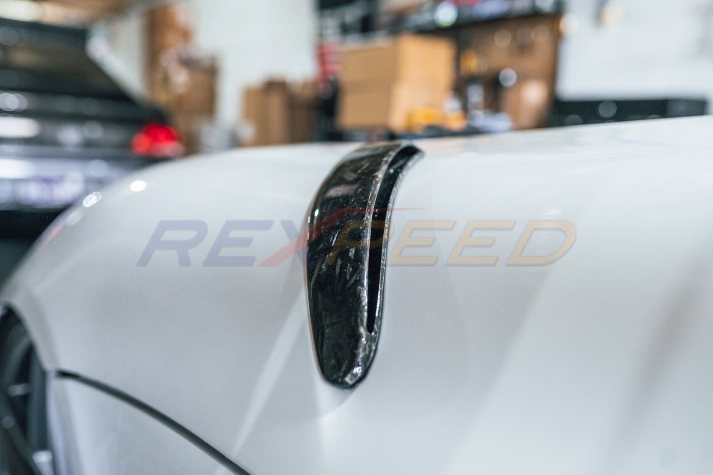 Rexpeed 2020+ Supra GR V2 Forged Carbon Bonnet Ducts Replacement (Gloss) | TS67FC