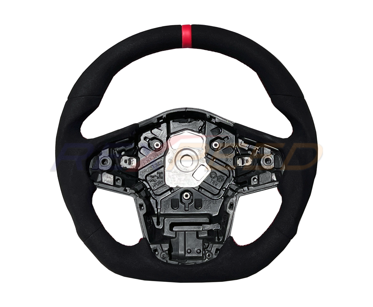 Rexpeed 2020+ Supra GR Black Suede Steering Wheel | TS71