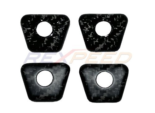 Rexpeed 2020+ Supra GR Dry Carbon Door Lock Pins Caps Ring Decorate Cover (Gloss) | TS76