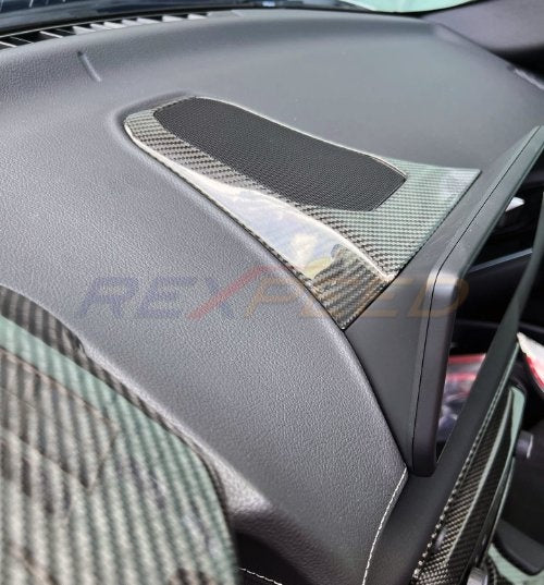 Rexpeed 2020+ Supra GR Dry Carbon Center Speaker Cover (Gloss) | TS78