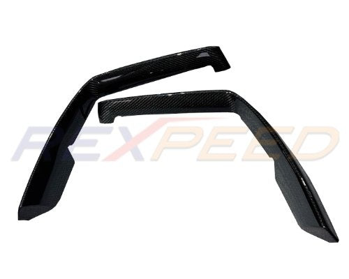 Rexpeed 2020+ Supra GR Dry Carbon Front Side Bumper Covers (Gloss) | TS83