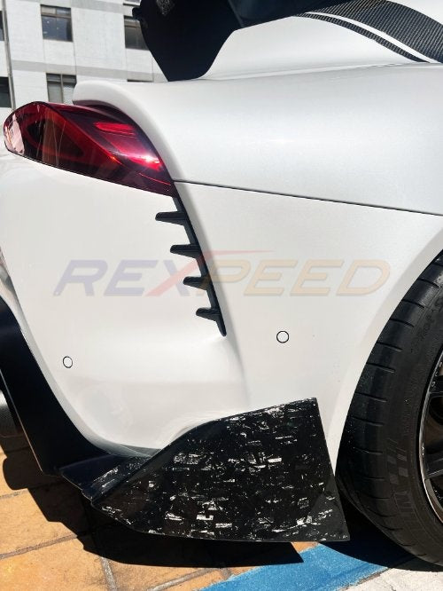 Rexpeed Supra GR 2020+ Dry Carbon Rear Duct Cover Set (2pc) | TS87