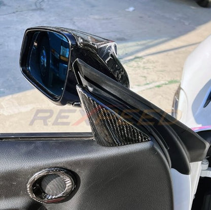 Rexpeed 2020+ Supra GR Carbon Fiber Interior Door/Mirror Trim (Gloss) | TS99