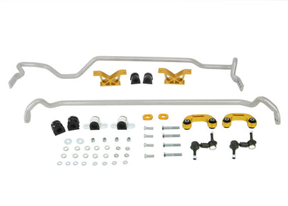 Whiteline 04-07 WRX Sedan Front and Rear 24mm Adjustable Sway Bar Kit | BSK007M