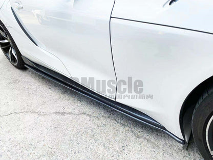 JDMuscle Tanso Carbon Fiber MX Style Side Skirt for 2020+ Toyota Supra