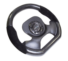 NRG Carbon Fiber Steering Wheel | 320mm CF Center Plate & Two-Tone Carbon w/Suede Trim Handles