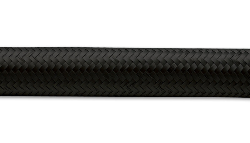 Vibrant 6 AN 20ft Roll of Black Nylon Braided Flex Hose Universal | 11976